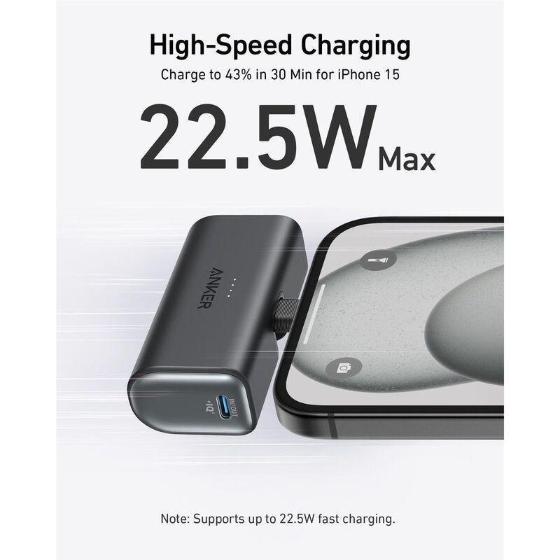 Anker Nano Power Bank 22.5W Built-In USB-C Connector - Black, , large image number 2