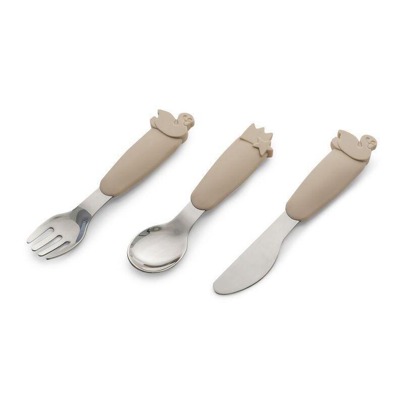 Citron 2023 Silicone Cutlery Set with Pouch Beige, , large image number 1