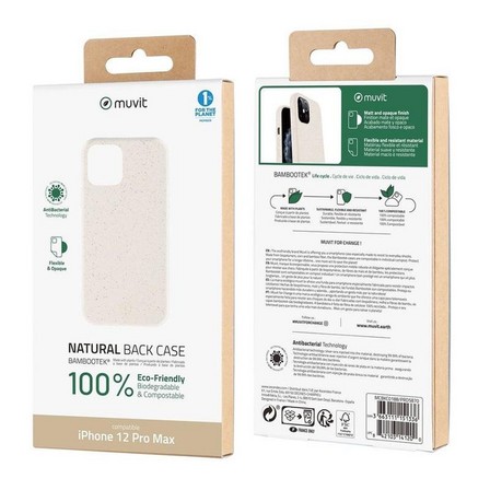 MUVIT - Muvit for Change Bambootek Case Cotton for iPhone 12 Pro Max