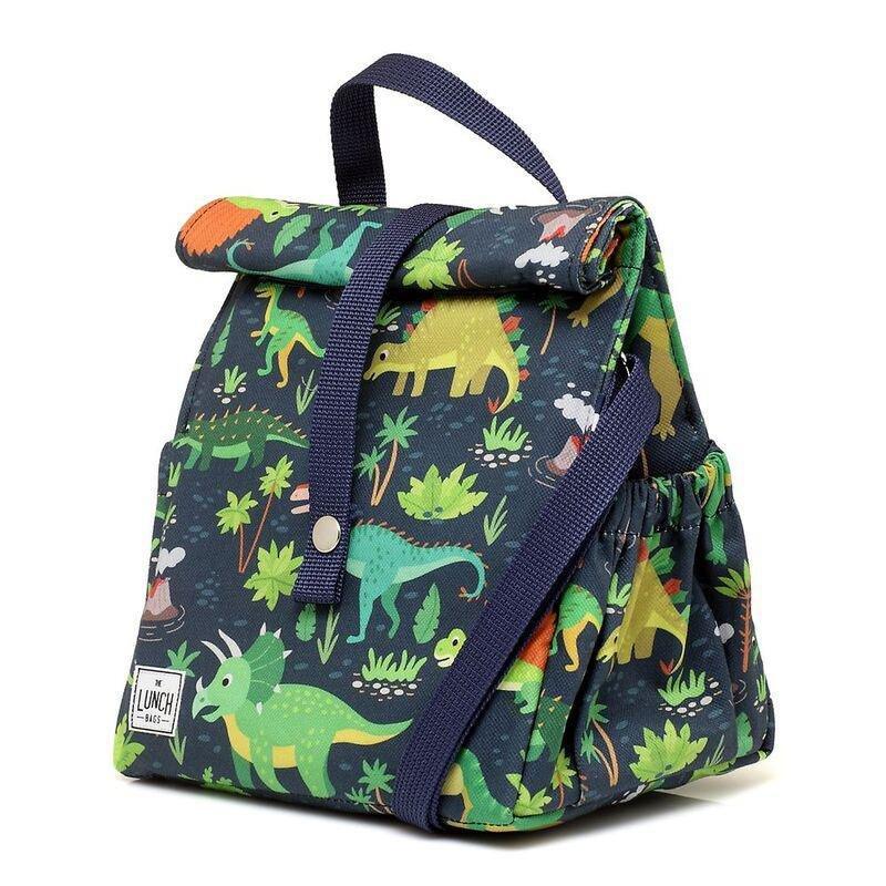 The Lunchbags Kids Original Lunch Bag 5L - Dinos with Yellow Strap, , large image number 1