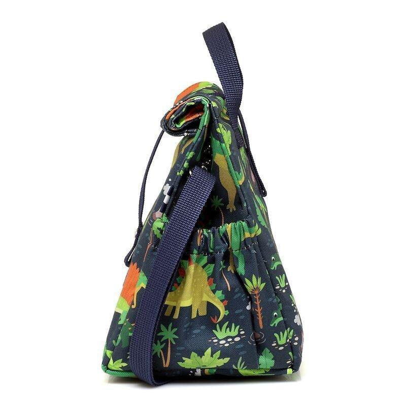The Lunchbags Kids Original Lunch Bag 5L - Dinos with Yellow Strap, , large image number 2