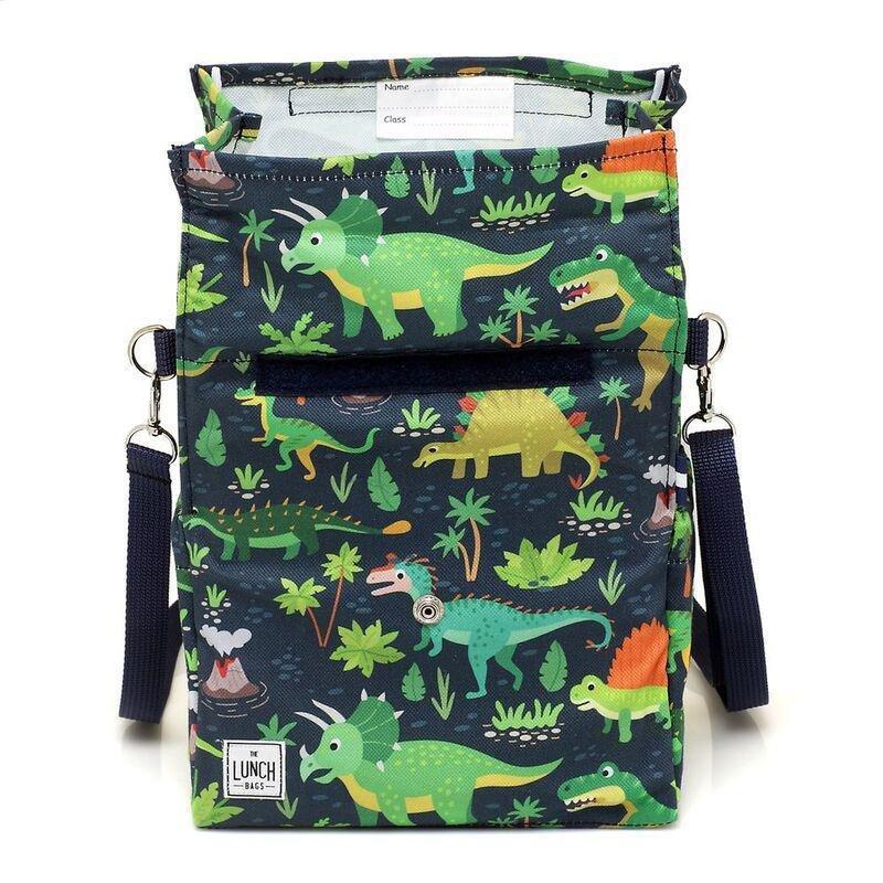 The Lunchbags Kids Original Lunch Bag 5L - Dinos with Yellow Strap, , large image number 4