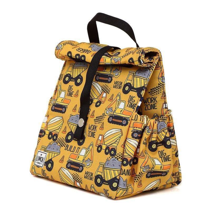 The Lunchbags Kids Original Lunch Bag 5L - Escavator with Black Strap, , large image number 1