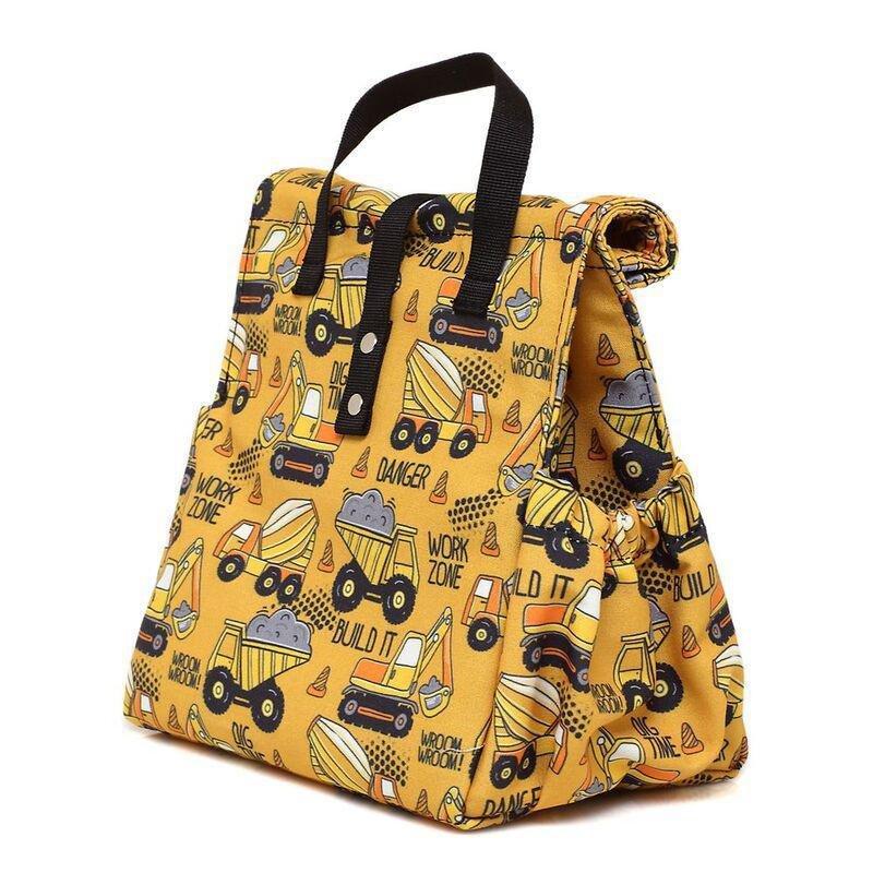 The Lunchbags Kids Original Lunch Bag 5L - Escavator with Black Strap, , large image number 3