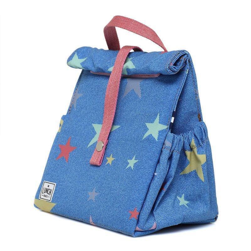 The Lunchbags Kids Original Lunch Bag 5L - Stars with Rose Strap, , large image number 1