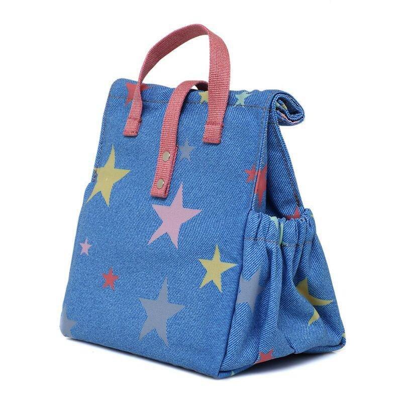 The Lunchbags Kids Original Lunch Bag 5L - Stars with Rose Strap, , large image number 3