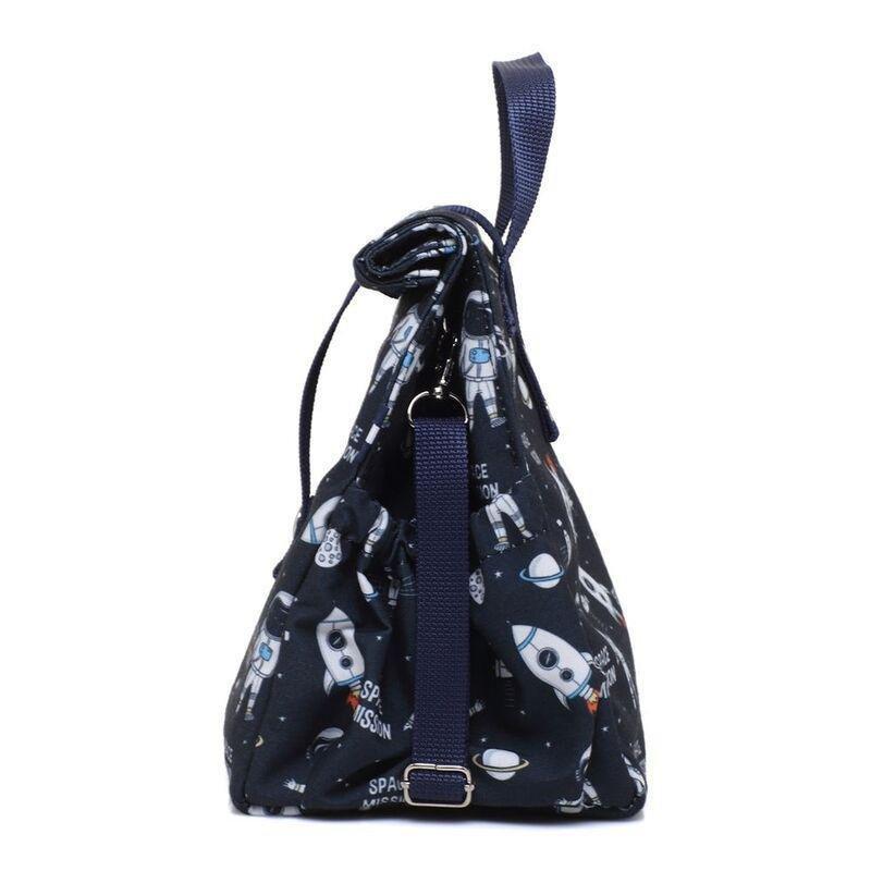 The Lunchbags Kids Original Lunch Bag 5L - Space with Blue Strap, , large image number 2
