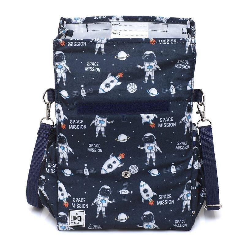 The Lunchbags Kids Original Lunch Bag 5L - Space with Blue Strap, , large image number 4