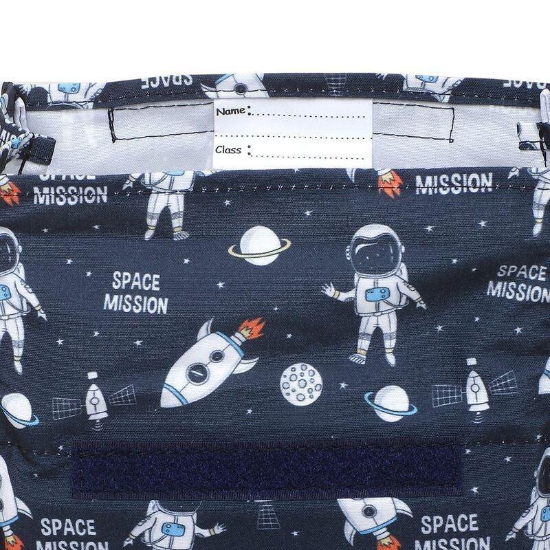 The Lunchbags Kids Original Lunch Bag 5L - Space with Blue Strap, , large image number 5