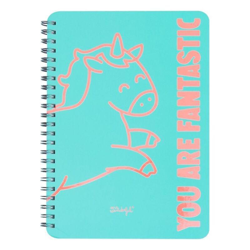 Mr. Wonderful A4 Notebook Unicorn Mint - You Are Fantastic, , medium