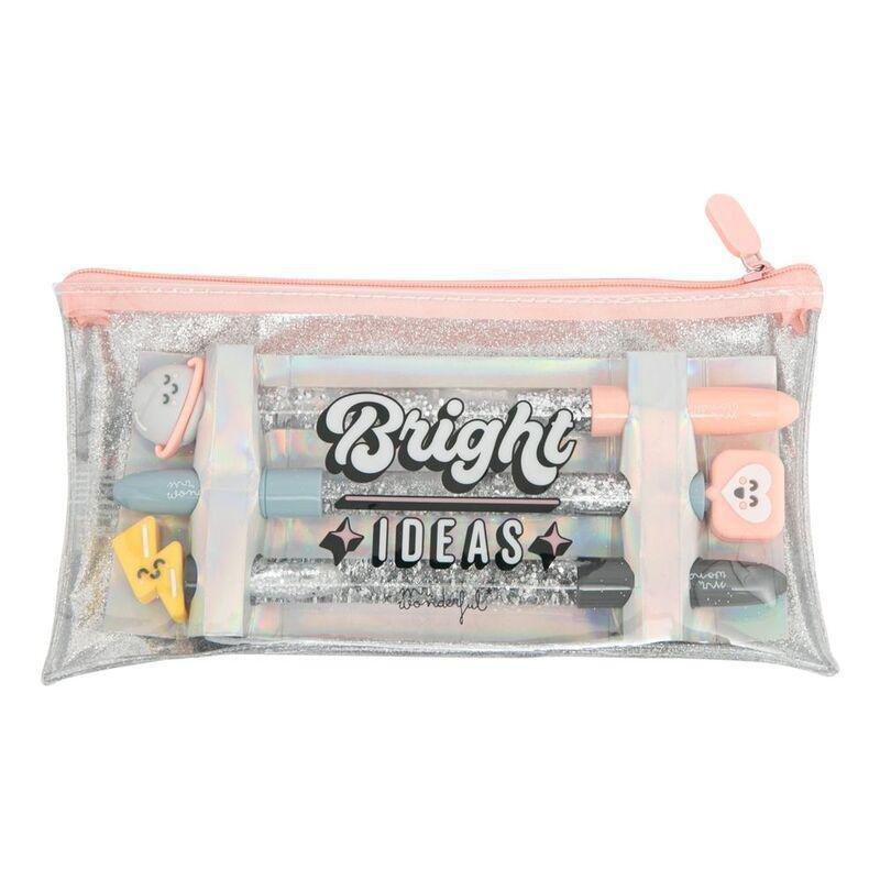 Mr. Wonderful Set Of Pencil Case And 3 Pens - Bright Ideas, , large image number 0