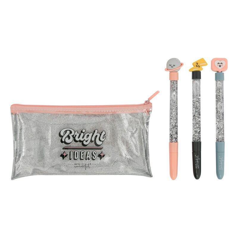 Mr. Wonderful Set Of Pencil Case And 3 Pens - Bright Ideas, , large image number 2
