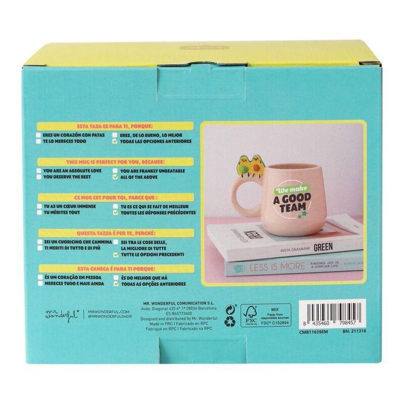 Mr. Wonderful Mug Avocado - We Make A Good Team - 330 ml, , large image number 3