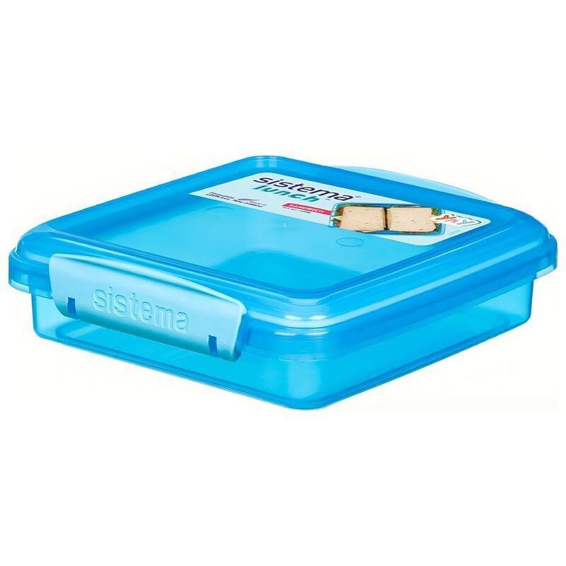 SISTEMA - Sistema Sandwich Box 450 ml (Assorted Colors - Includes 1)Pink/Blue/Green