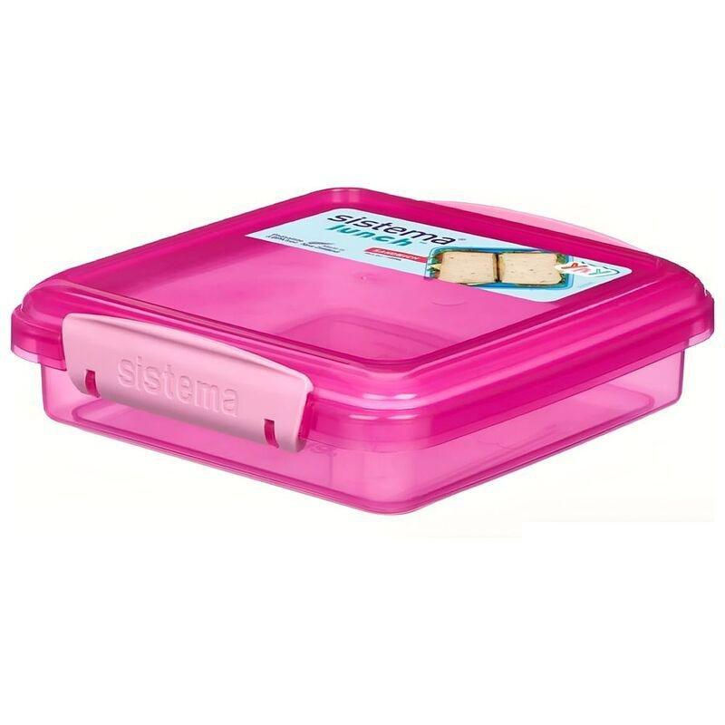 SISTEMA - Sistema Sandwich Box 450 ml (Assorted Colors - Includes 1)Pink/Blue/Green