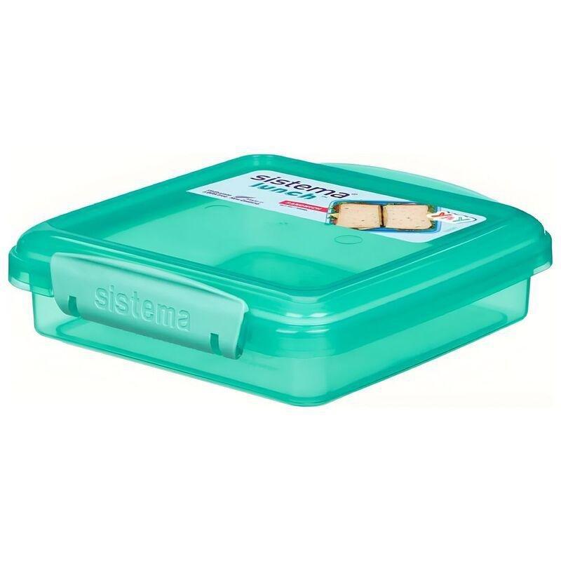 SISTEMA - Sistema Sandwich Box 450 ml (Assorted Colors - Includes 1)Pink/Blue/Green