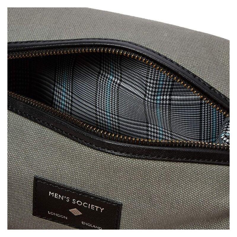 Men's Society Leather Wash Bag, , large image number 2