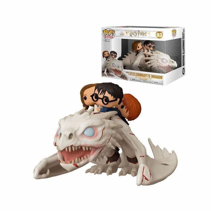 Funko Pop Ride Dragon With Harry Ron & Hermione, , medium