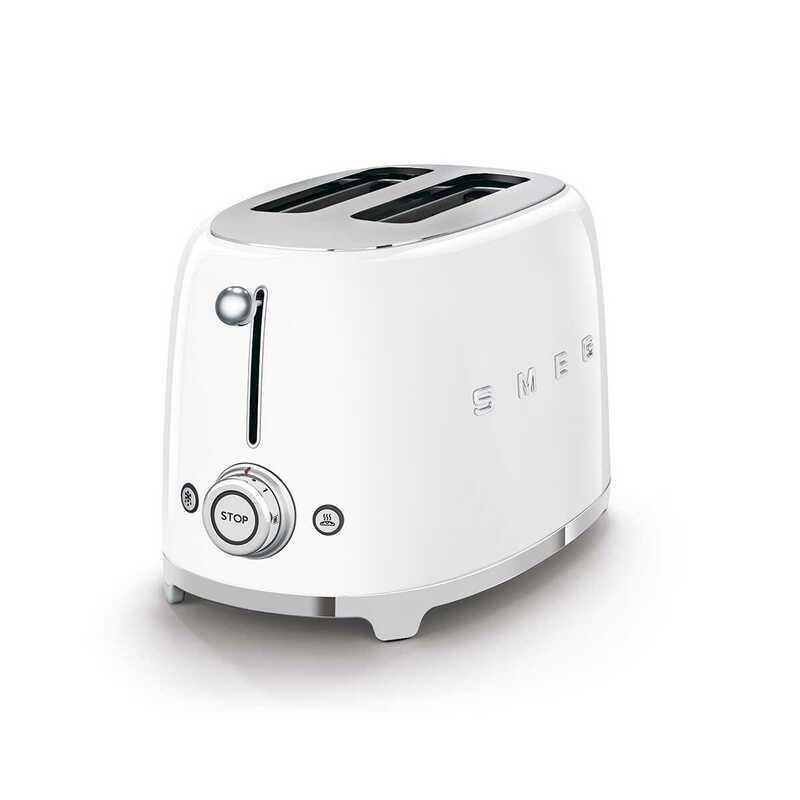 Smeg 2 Slice Toaster White Color, , large image number 1