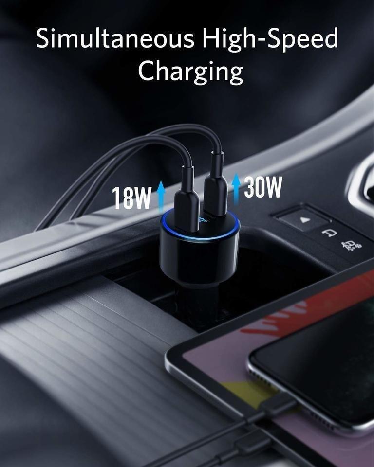 Anker PowerDrive+ III Duo Black 48 with Piq 3 Car Charger, , large image number 3