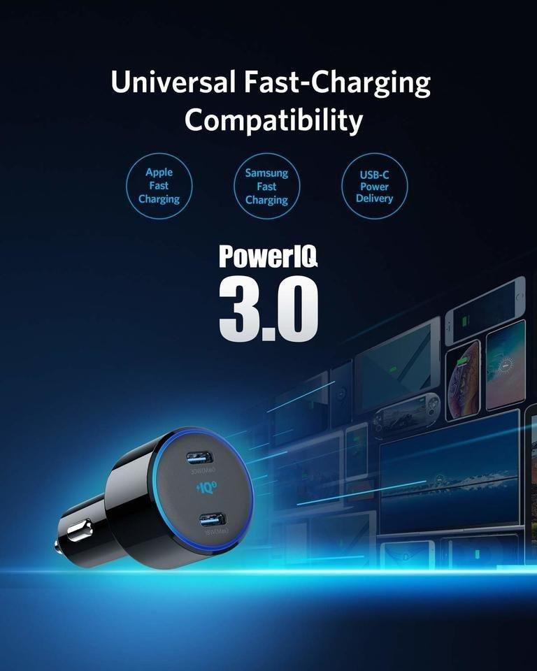 Anker PowerDrive+ III Duo Black 48 with Piq 3 Car Charger, , large image number 5