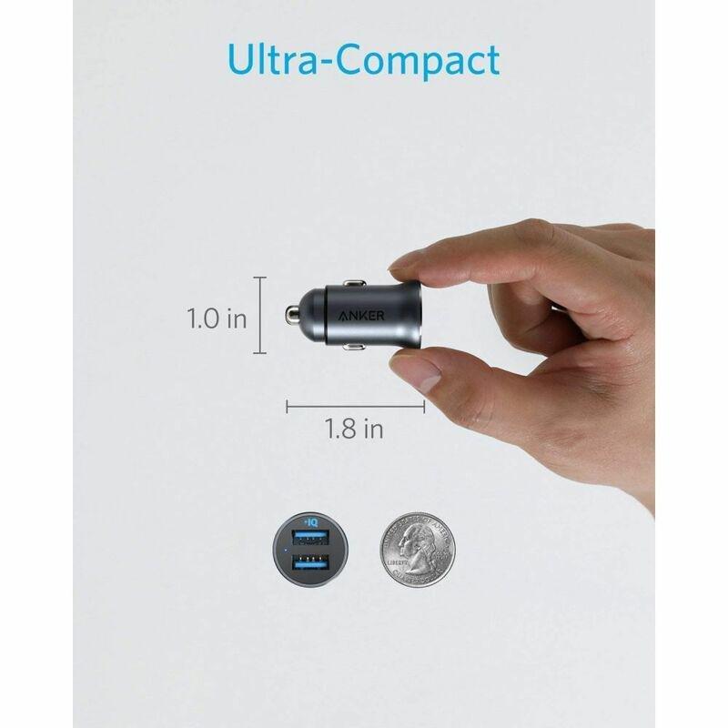 Anker Powerdrive 2 Alloy Black Dual USB Port Car Charger, , large image number 2
