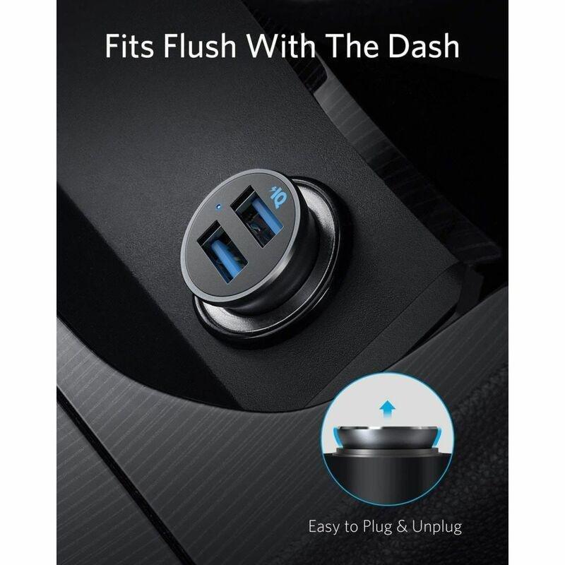 Anker Powerdrive 2 Alloy Black Dual USB Port Car Charger, , large image number 3