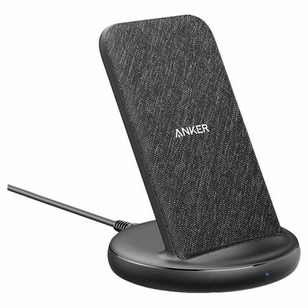 ANKER - Anker Powerwave II Sense Stand 15W Black Fabric Wireless Charger
