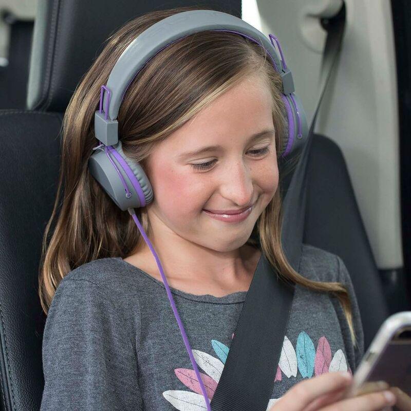 Jlab Jbuddies Studio Folding Kids Aux On-Ear Headphones - Blue, , medium