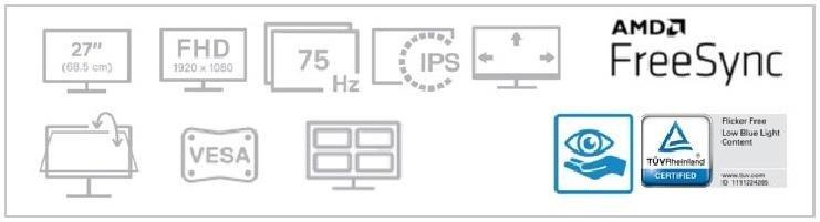 Dell 27-Inch FHD/75Hz Gaming Monitor, , large image number 10