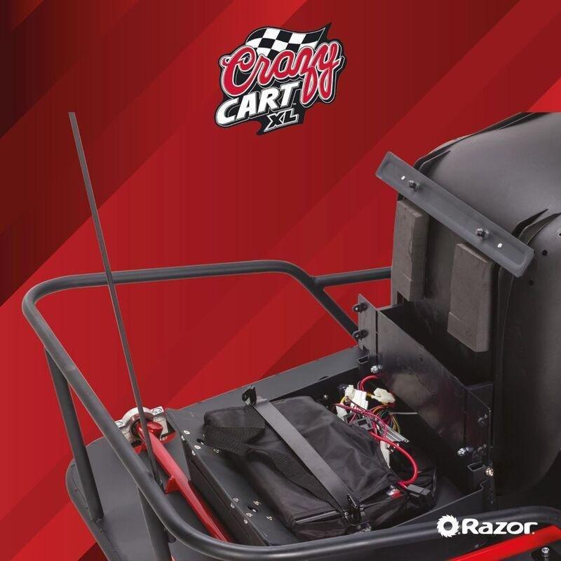 Razor Crazy Cart XL Electric Ride-On Go Kart, , large image number 3