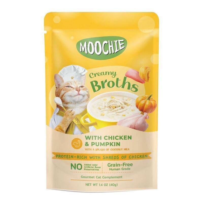 Moochie Kitten Creamy Broth with Chicken & Pumpkin 40g Pouch, , large image number 0