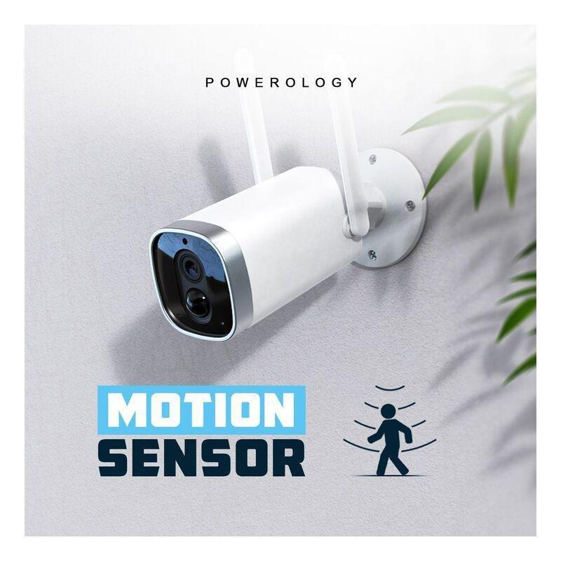 Powerology Wireless Outdoor Camera With Solar Panel, , large image number 3
