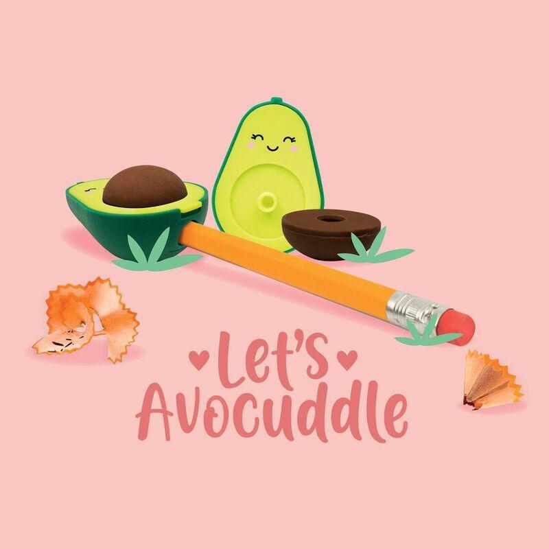 Legami Pencil Sharpener With Eraser - Let's Avocuddle - Avocado, , large image number 0
