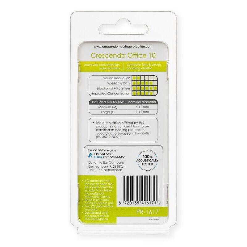 Crescendo Office 10 Hearing Protection Reusable Earplugs, , large image number 4