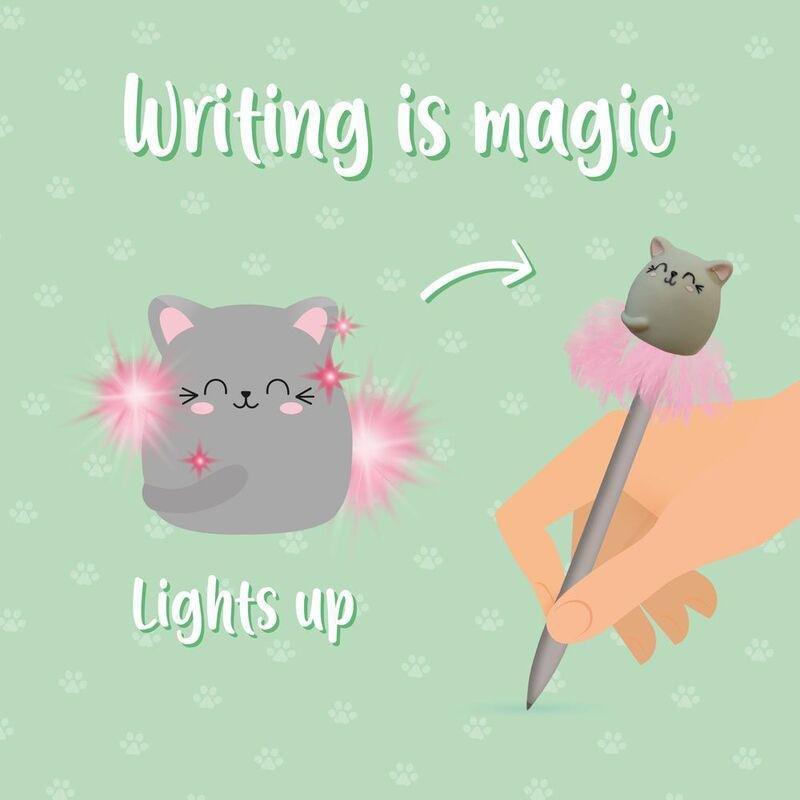 Legami Ballpoint Pen With Light - Writing Is Magic - Kitty, , large image number 1