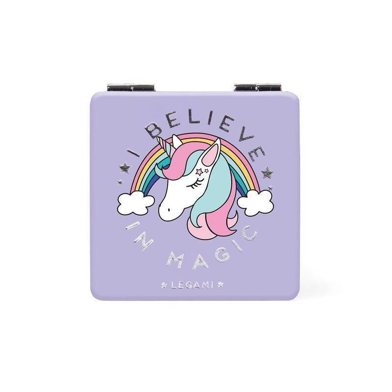Legami Handbag Mirror - Nice To See You - Unicorn, , large image number 0