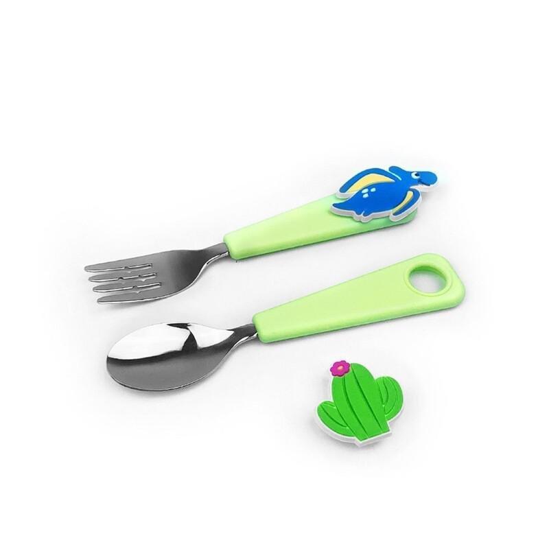 Flex & Lock Flexwarez Dinosaur Eating Utensil Set, , large image number 0