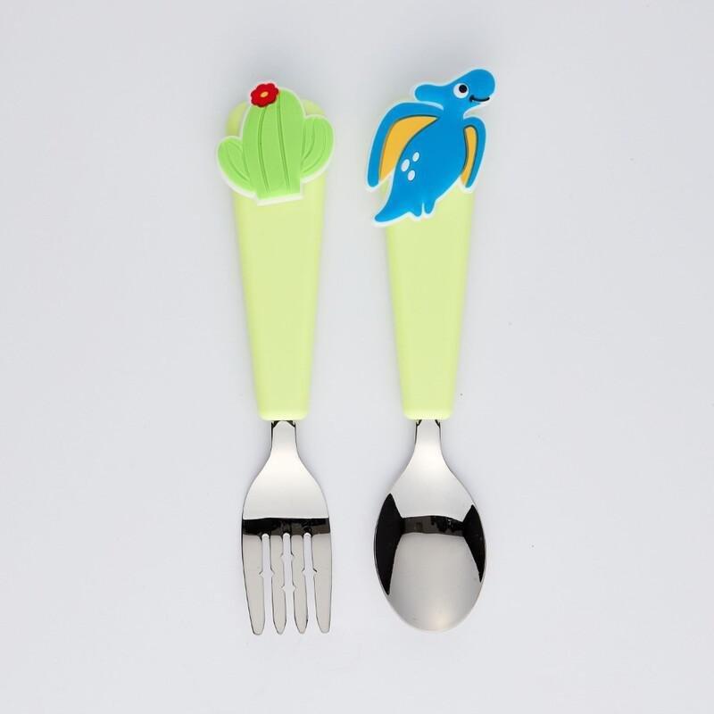 Flex & Lock Flexwarez Dinosaur Eating Utensil Set, , large image number 1