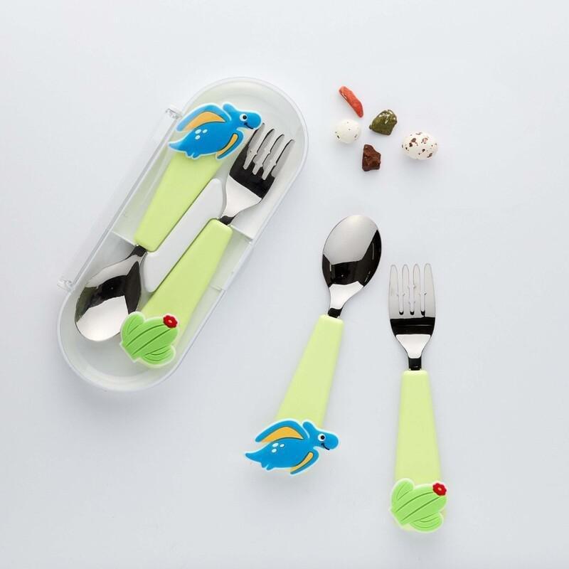 Flex & Lock Flexwarez Dinosaur Eating Utensil Set, , large image number 2