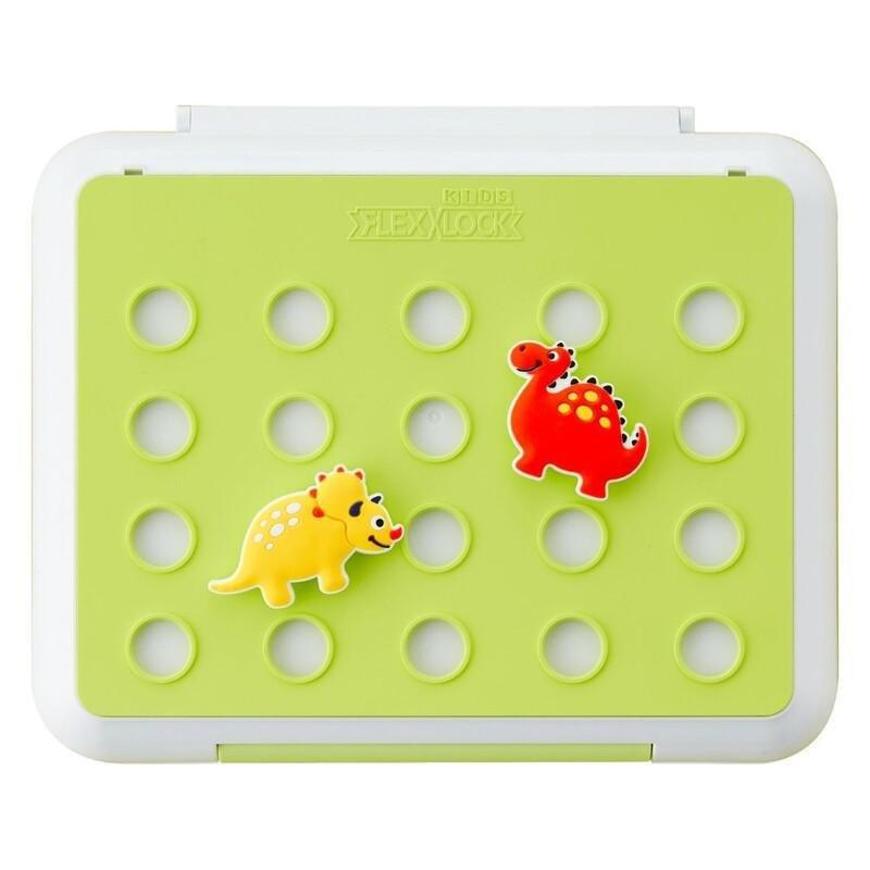 Flex & Lock Flexcharms Triceratops Lunchbox Decorations, , large image number 1
