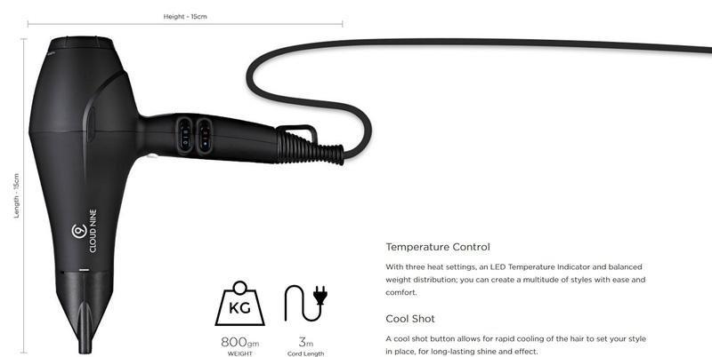Cloud Nine The Airshot Hair Dryer, , large image number 1