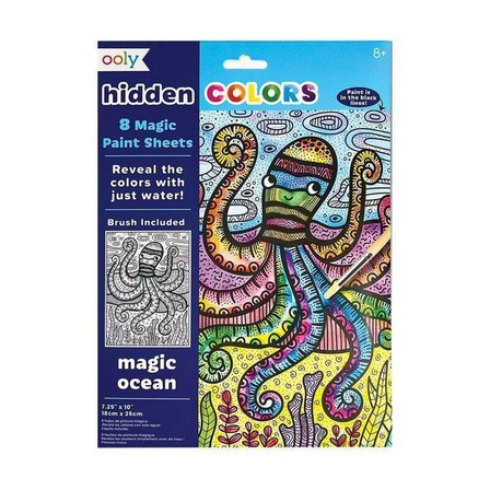 OOLY - OOLY Hidden Colors Magic Paint Sheets - Magic Ocean