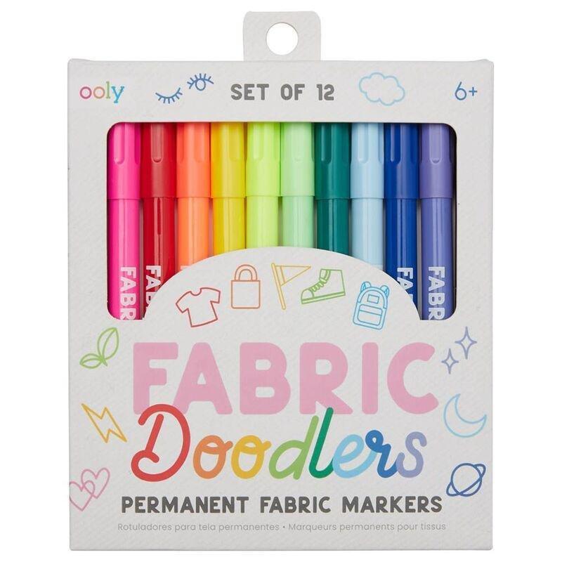 OOLY Fabric Doodlers Markers - Set of 12, , large image number 0