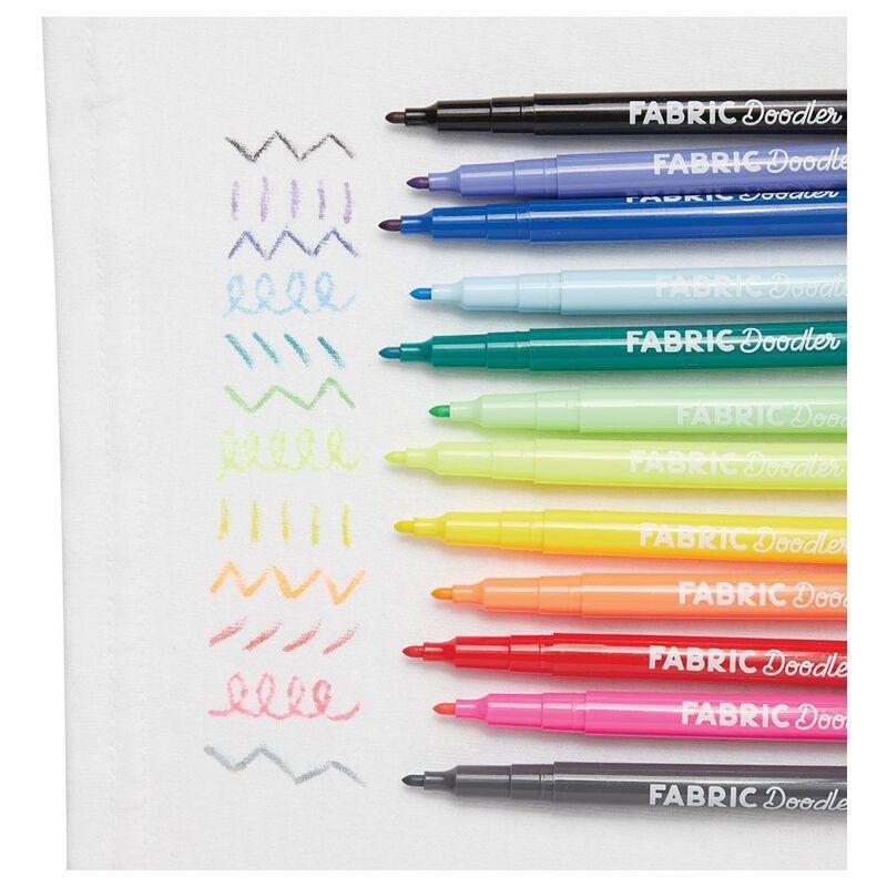 OOLY Fabric Doodlers Markers - Set of 12, , large image number 1