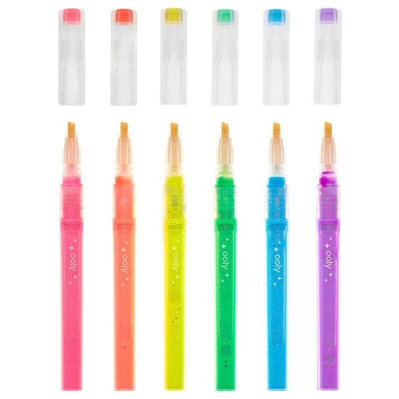 OOLY Oh My Glitter! Highlighters - Set of 6, , large image number 1