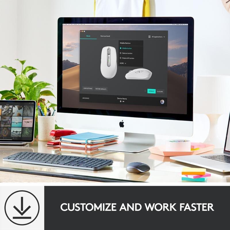 Logitech 910-005991 MX Anywhere 3 Mac Pale Grey Wireless Mouse, , large image number 7