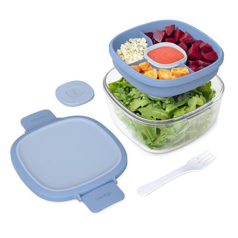Bentgo Glass Salad Lunch Box - Light Blue, , large image number 0