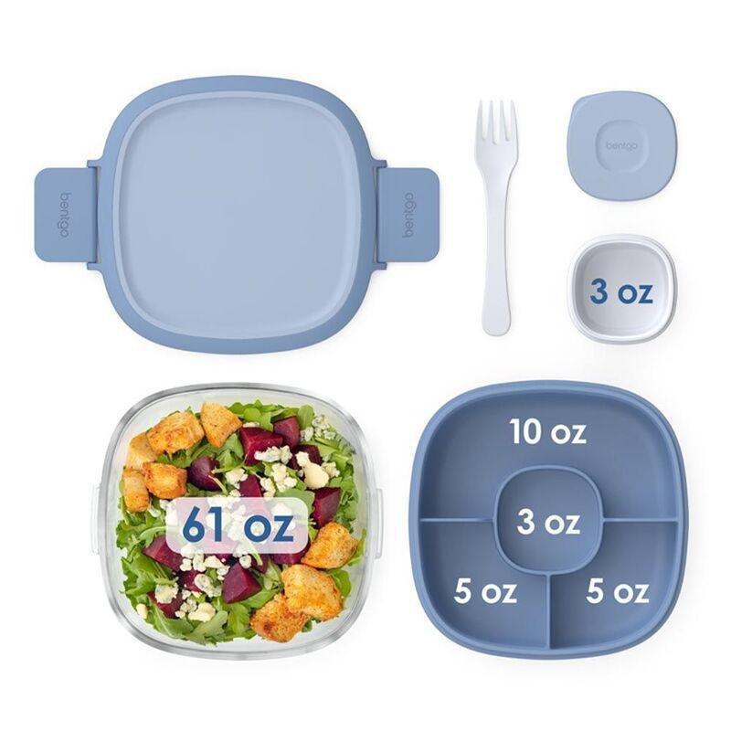 Bentgo Glass Salad Lunch Box - Light Blue, , large image number 4