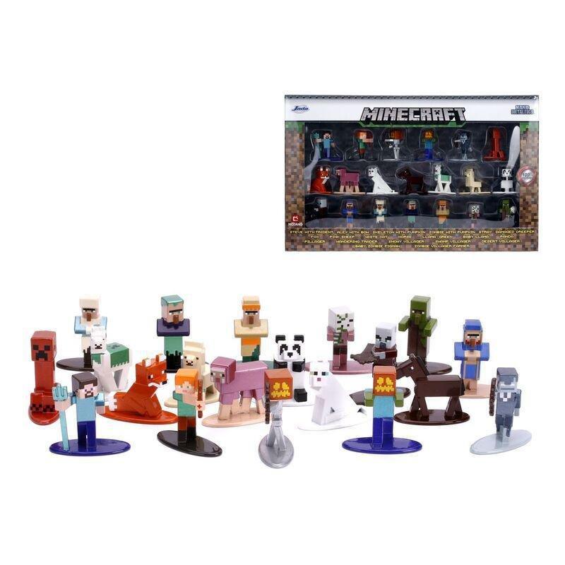 Jada Toys Nano Metalfigs Minecraft Caves and Cliffs 20 Piece Wave 3 Multi Pack 4-cm Metal Nano Collectible Figures, , large image number 0